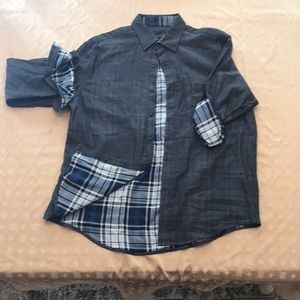 Gray Tasso Elba Button Down Shirt